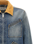 Alexander McQueen Alexander McQueen Suede Denim Jacket