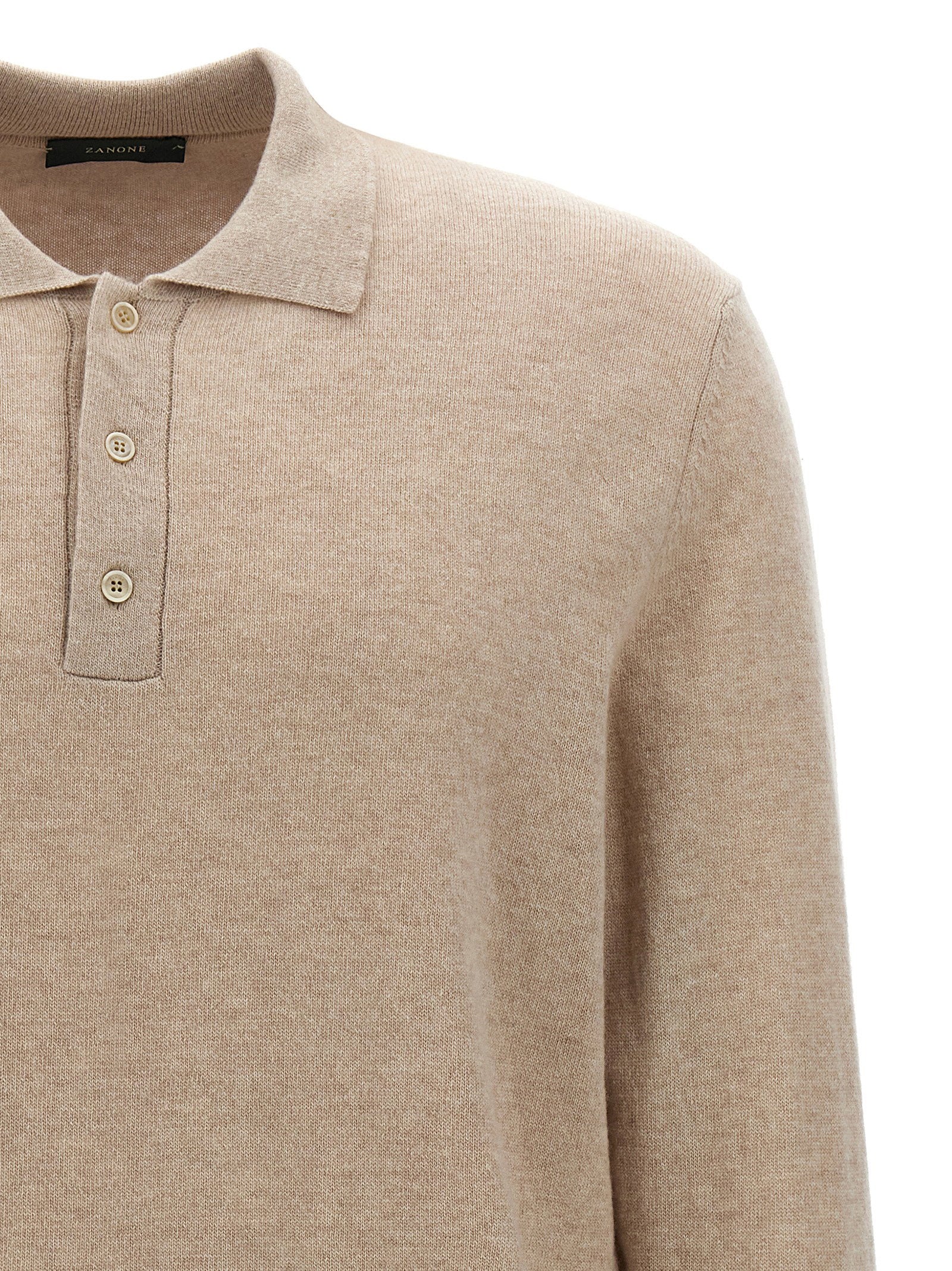 Zanone Zanone Cashmere Wool Polo Shirt