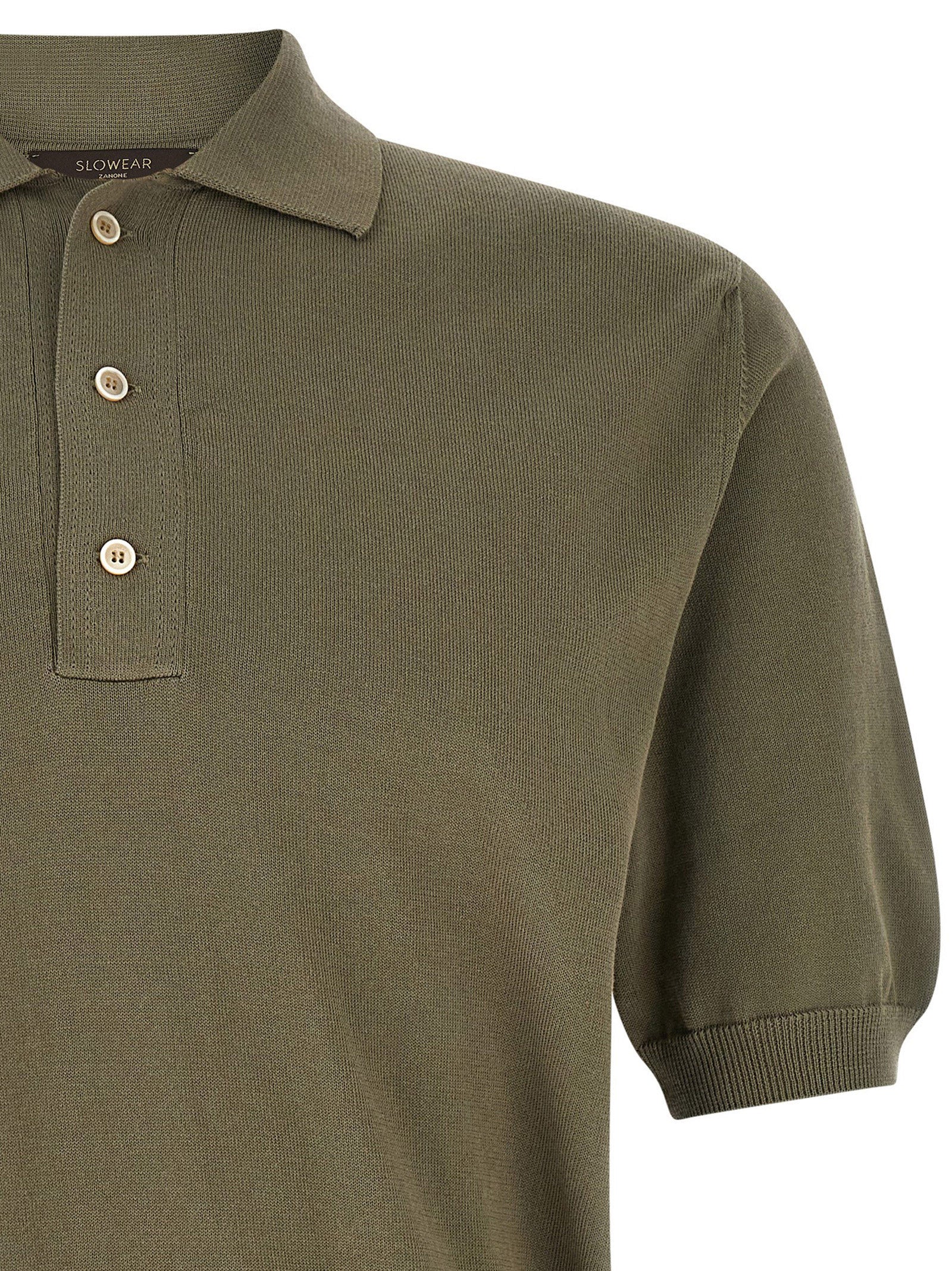 Zanone Zanone Cotton Knit Polo Shirt