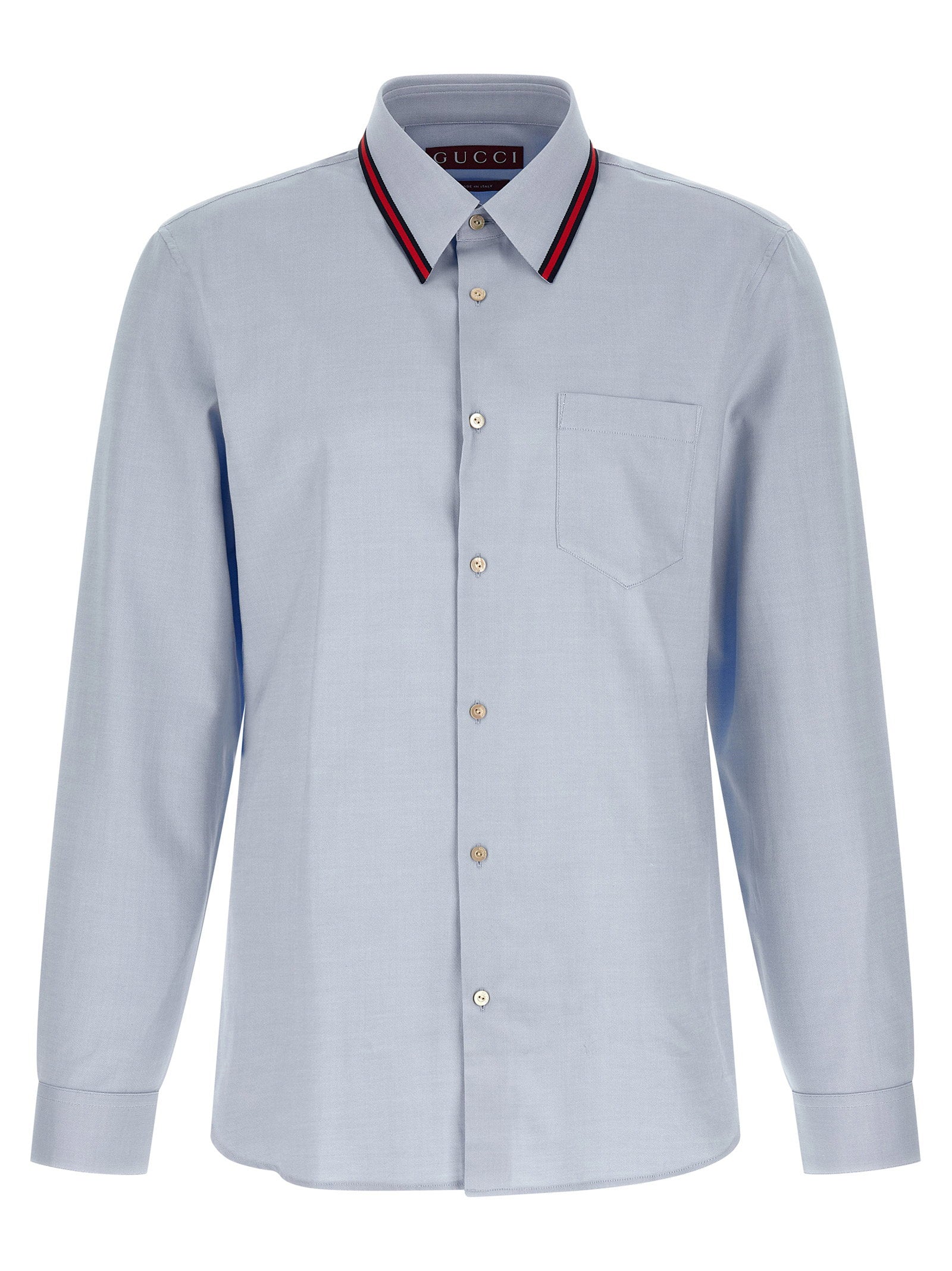 Gucci Gucci Web Collar Shirt