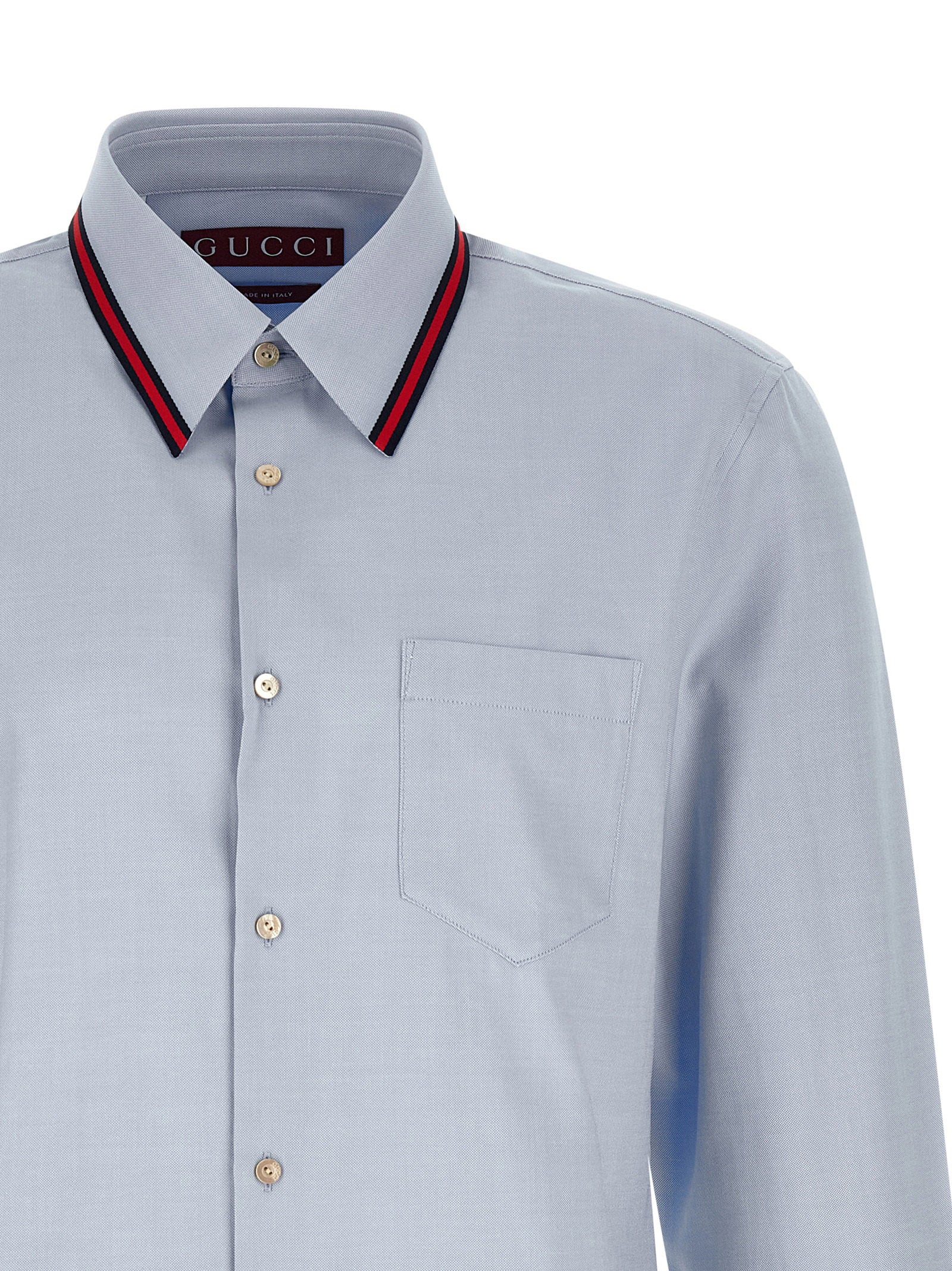 Gucci Gucci Web Collar Shirt