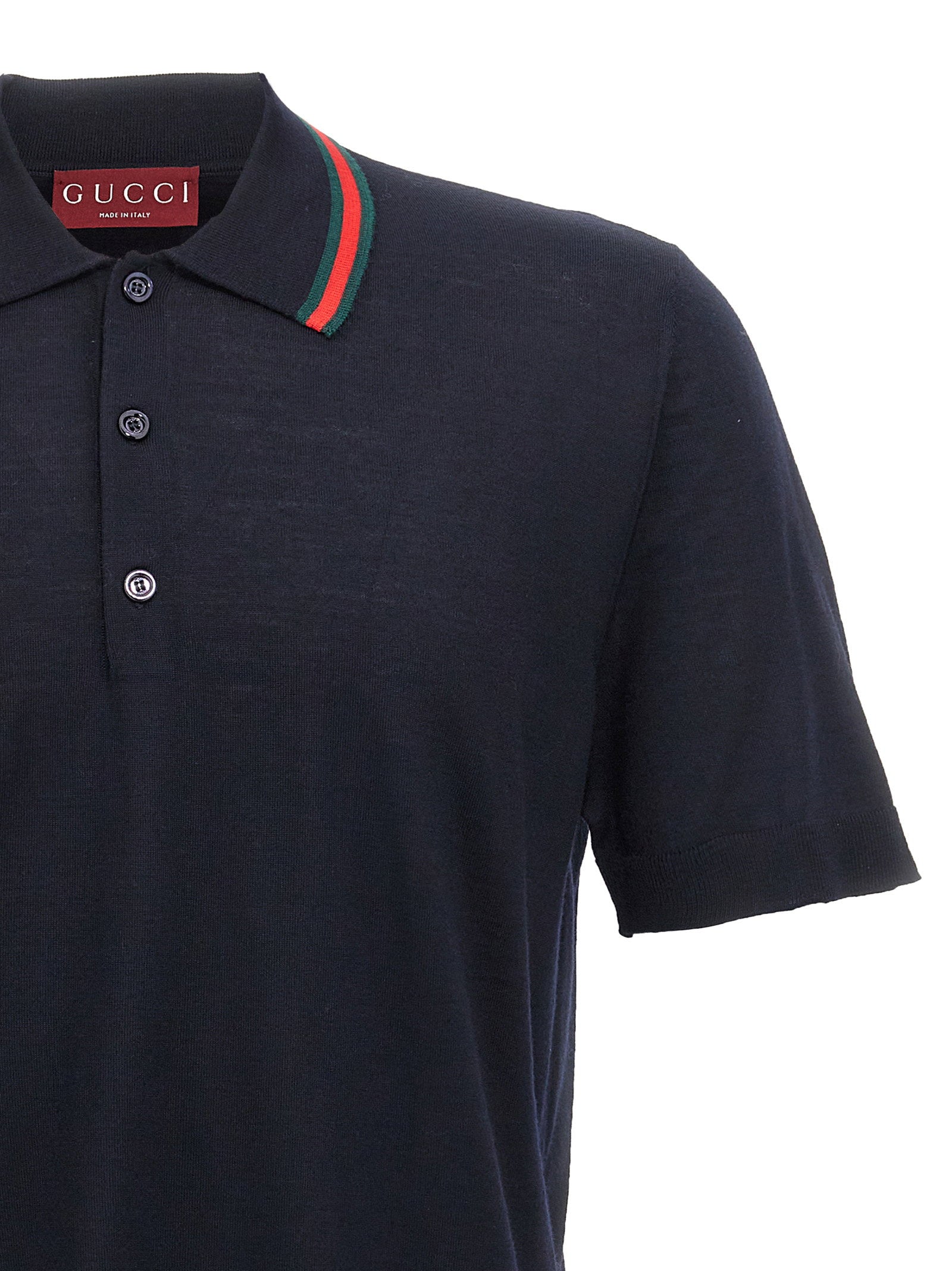 Gucci Gucci Web Ribbon Polo Shirt