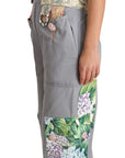Dolce & Gabbana Exquisite Floral Embellished Denim Overalls