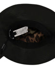 Dolce & Gabbana Elegant Black Leather Cloche Cap