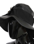 Dolce & Gabbana Elegant Black Leather Cloche Cap