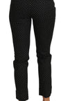 Dolce & Gabbana Elegant Polka Dot Cropped Trousers
