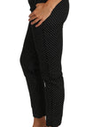 Dolce & Gabbana Elegant Polka Dot Cropped Trousers