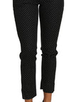Dolce & Gabbana Elegant Polka Dot Cropped Trousers