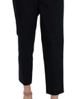 Dolce & Gabbana Chic Black Cotton Trousers
