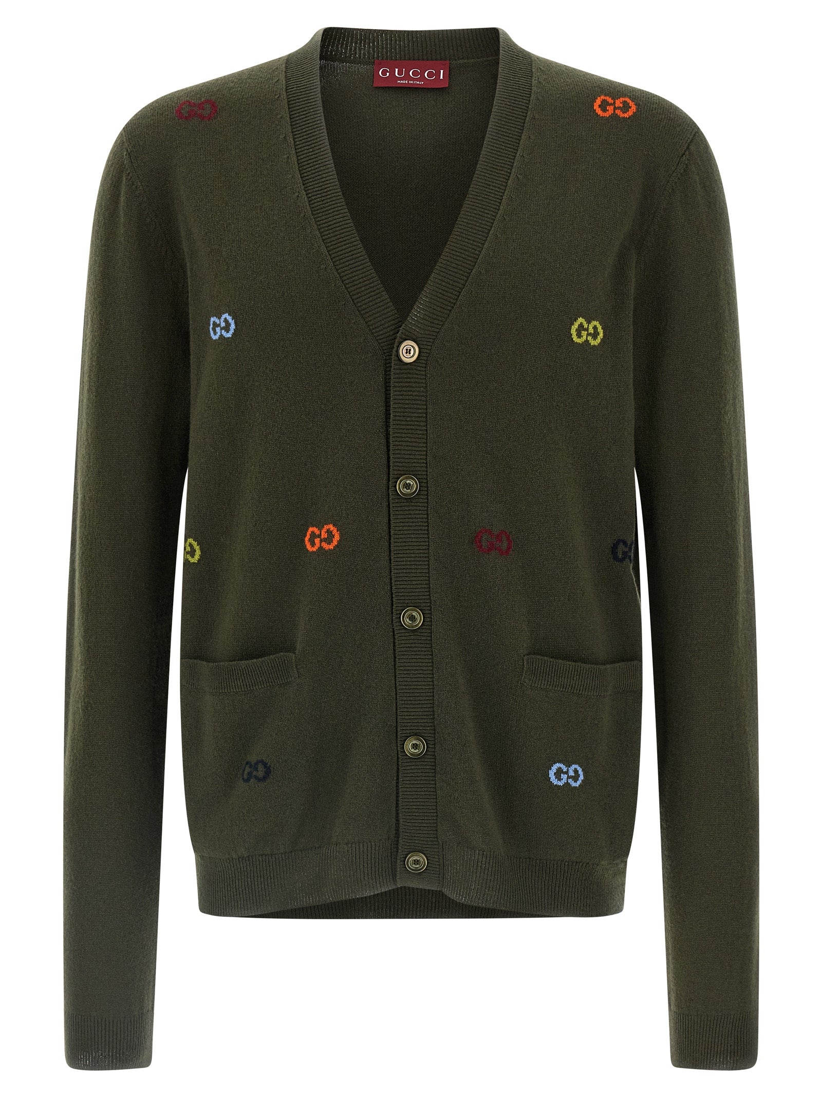 Gucci Gucci Gg Intarsia Cardigan
