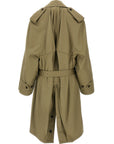 Balenciaga Balenciaga Draped Neck Trench Coat