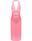 Gucci Gucci Satin And Lace Dress