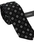 Dolce & Gabbana Elegant Black Floral Silk Necktie