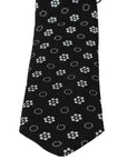 Dolce & Gabbana Elegant Black Floral Silk Necktie