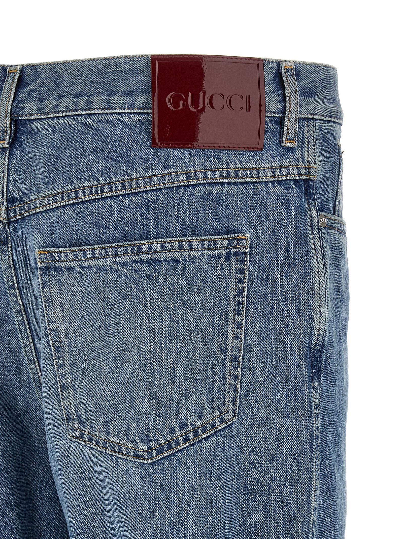 Gucci Gucci Délavé Effect Denim Jeans