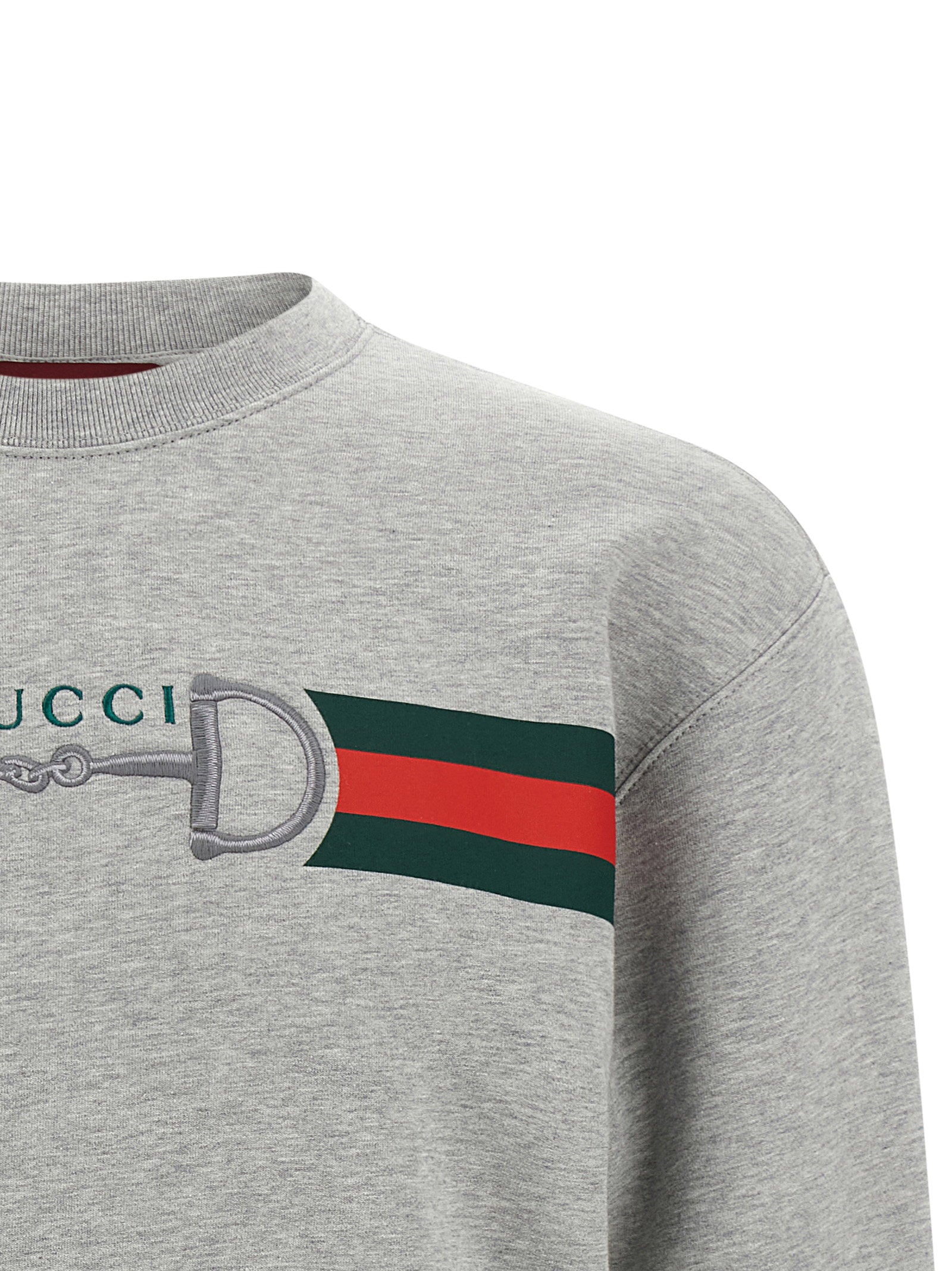 Gucci Gucci Web Ribbon And Horsebit Sweatshirt