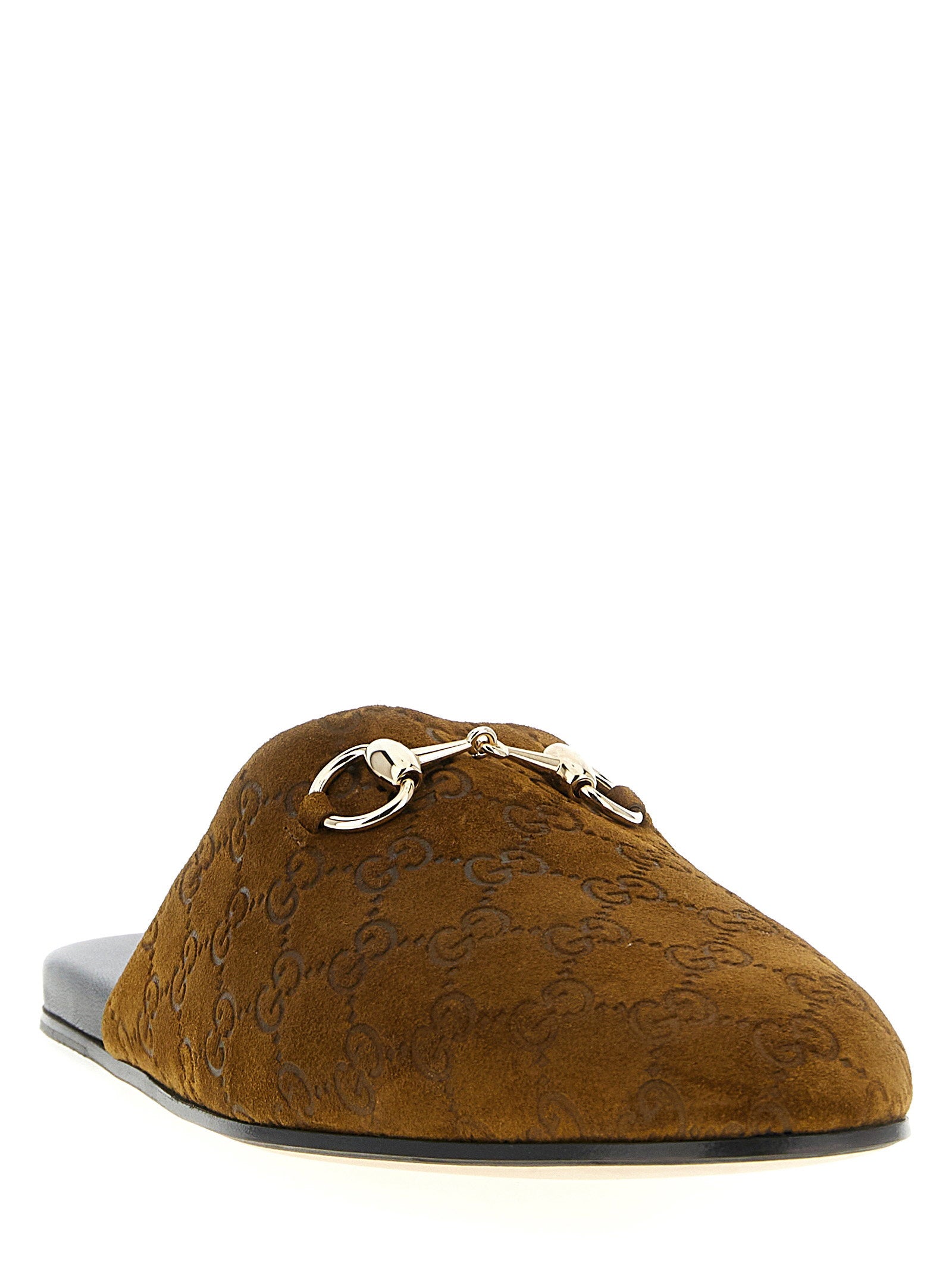 Gucci Gucci Sabot Suede Horsebit