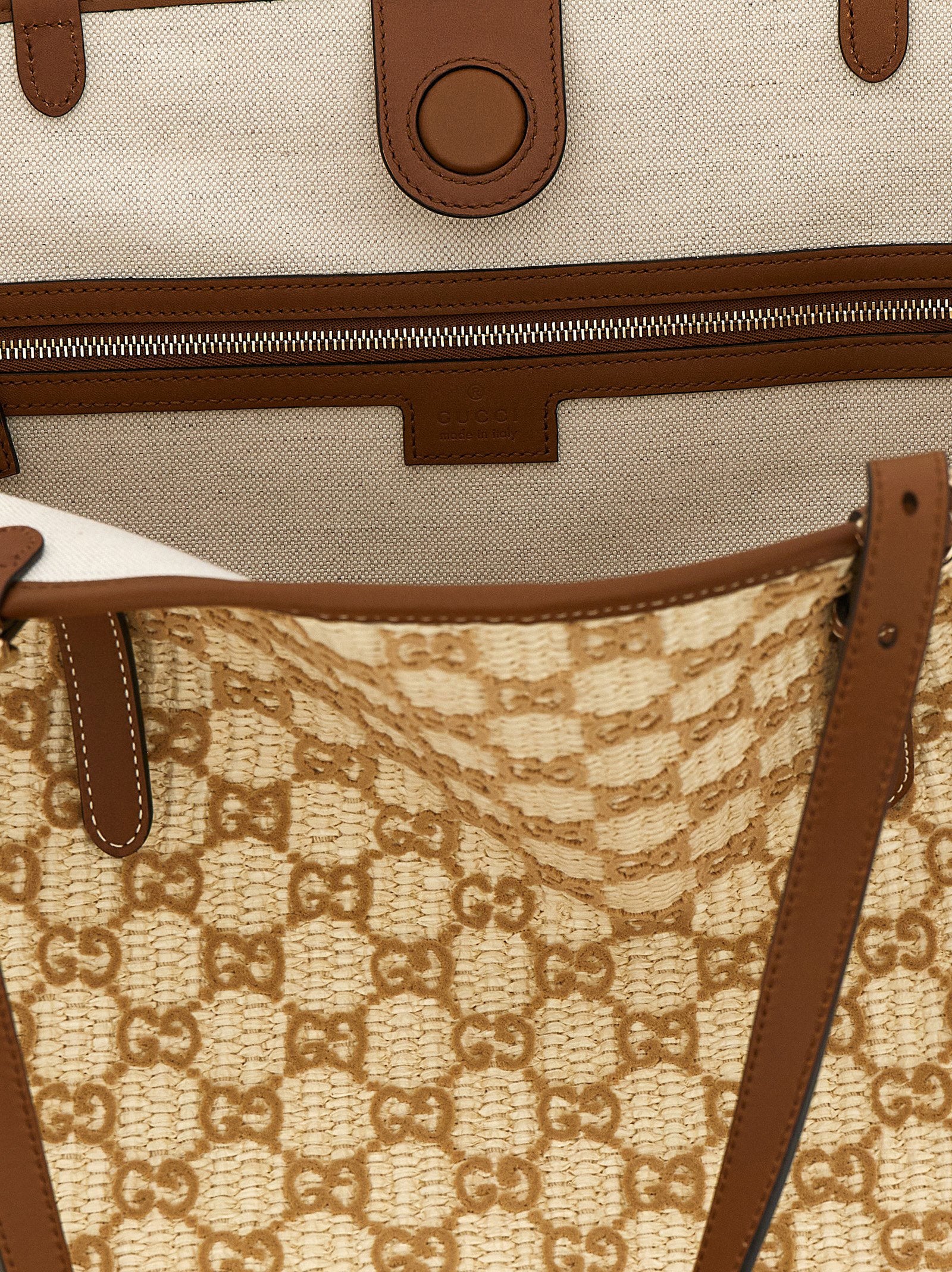 Gucci Gucci Large Woven Shopping Bag