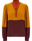 Saint Laurent Saint Laurent Color-block Blouse