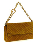 Gucci Gucci Gg Medium Suede Shoulder Bag