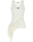 Alexander McQueen Alexander McQueen Silk Ruffle Tank Top
