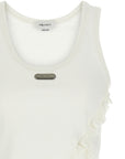 Alexander McQueen Alexander McQueen Silk Ruffle Tank Top