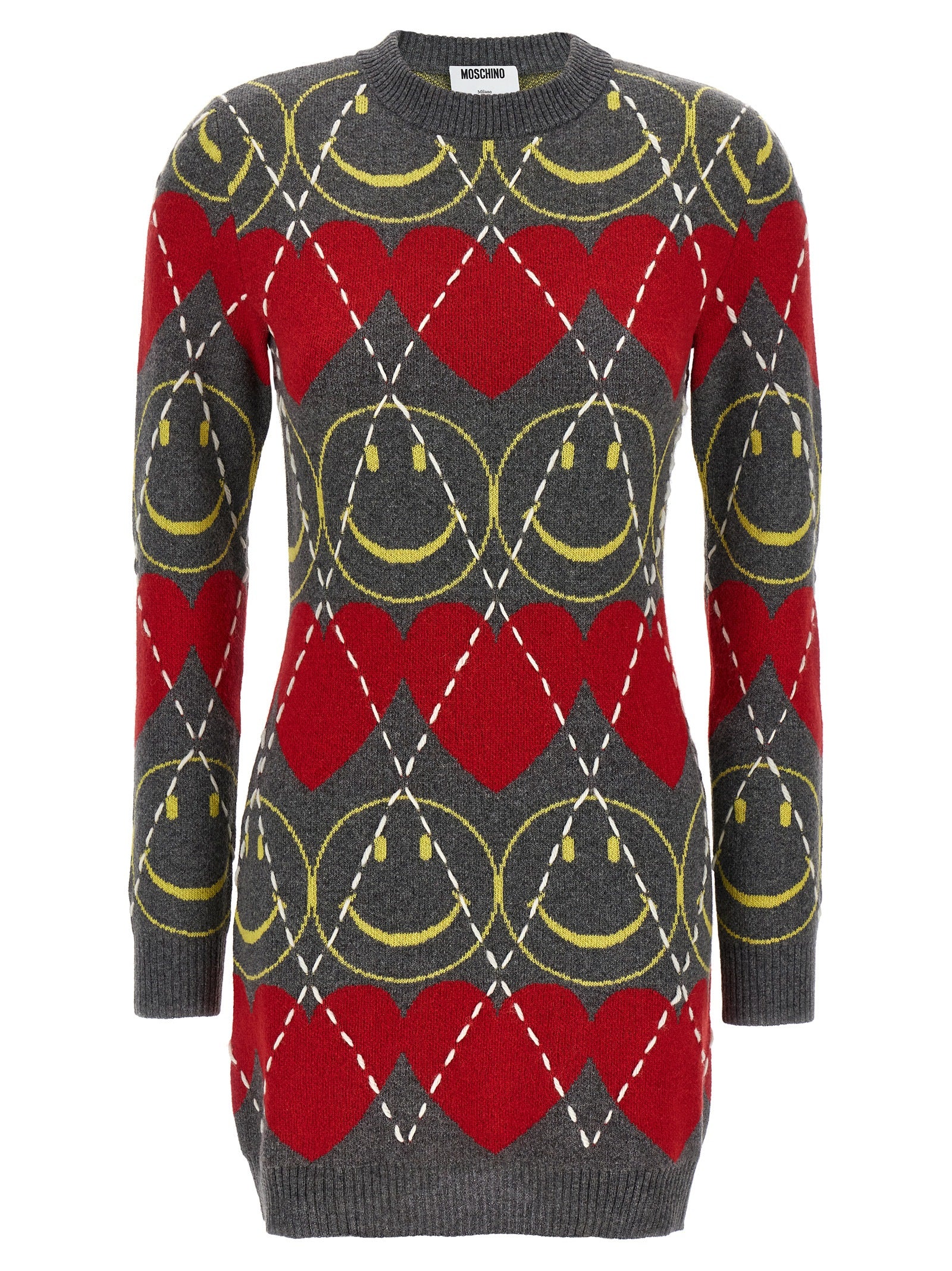 Moschino Moschino Smiley® Wool Dress