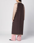 Moschino Moschino Beige reversible trench coat in gabardine and satin