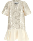 Ganni Ganni Satin Cloque Mini Dress
