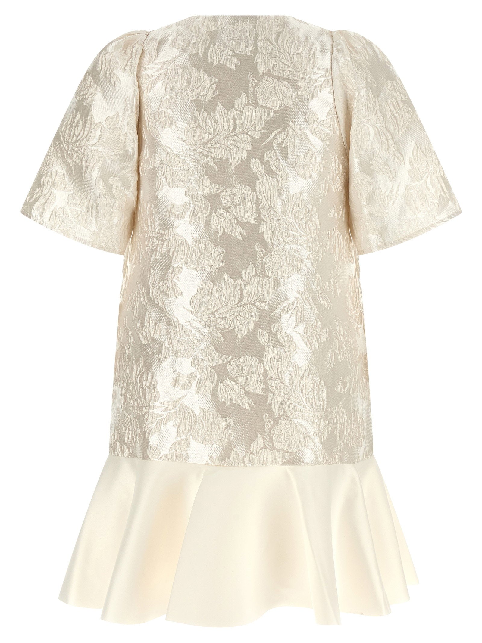 Ganni Ganni Satin Cloque Mini Dress