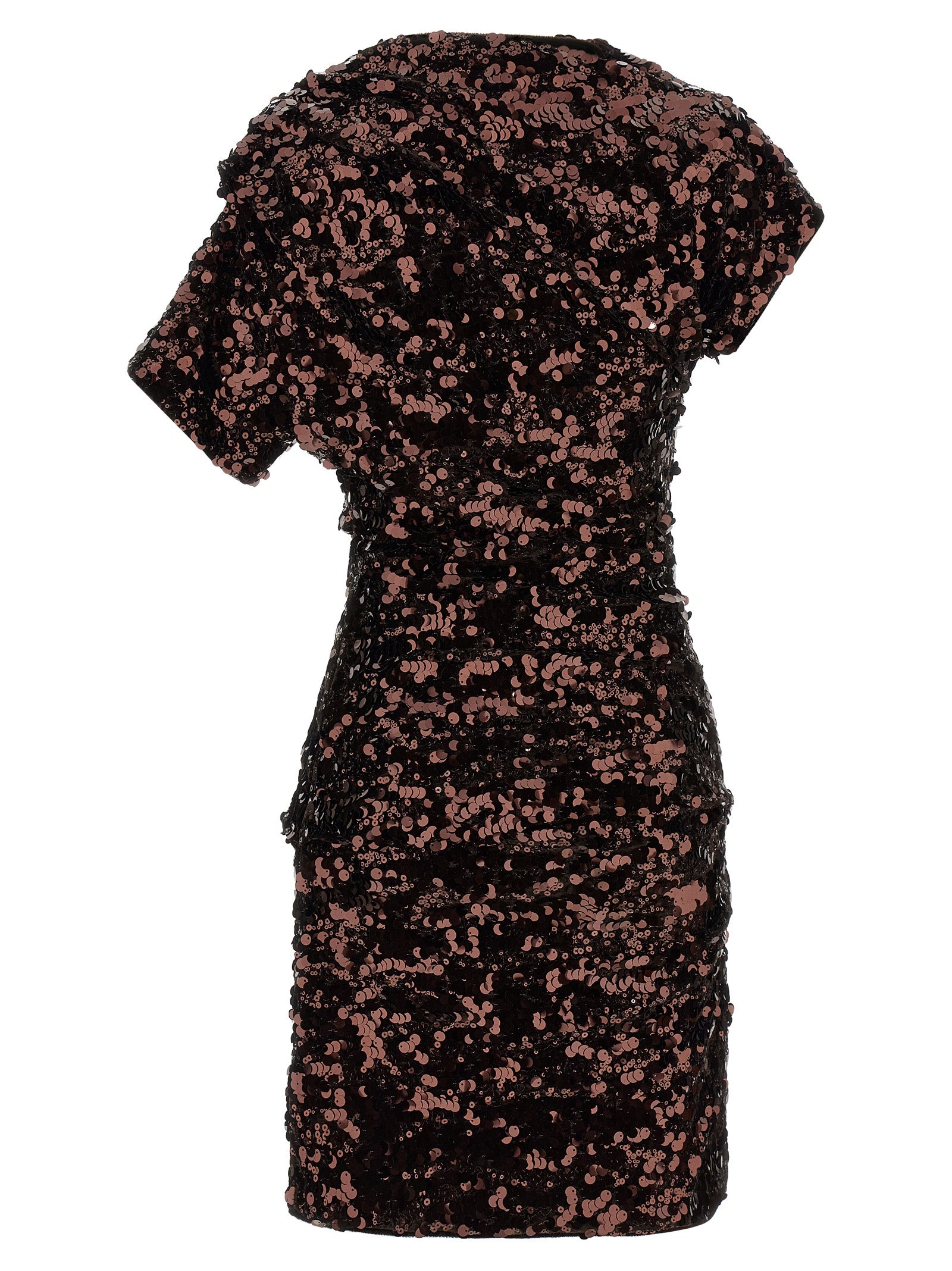 Ganni Ganni Brown Sequins Mini Dress
