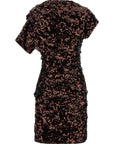 Ganni Ganni Brown Sequins Mini Dress