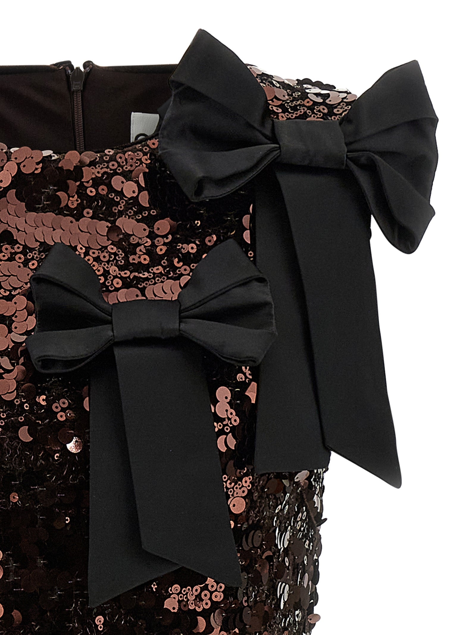 Ganni Ganni Velvet Sequins Straight Midi Dress