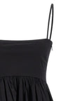 Ganni Ganni Black Mini Frill Dress