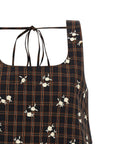 Ganni Ganni Check Flower Dress