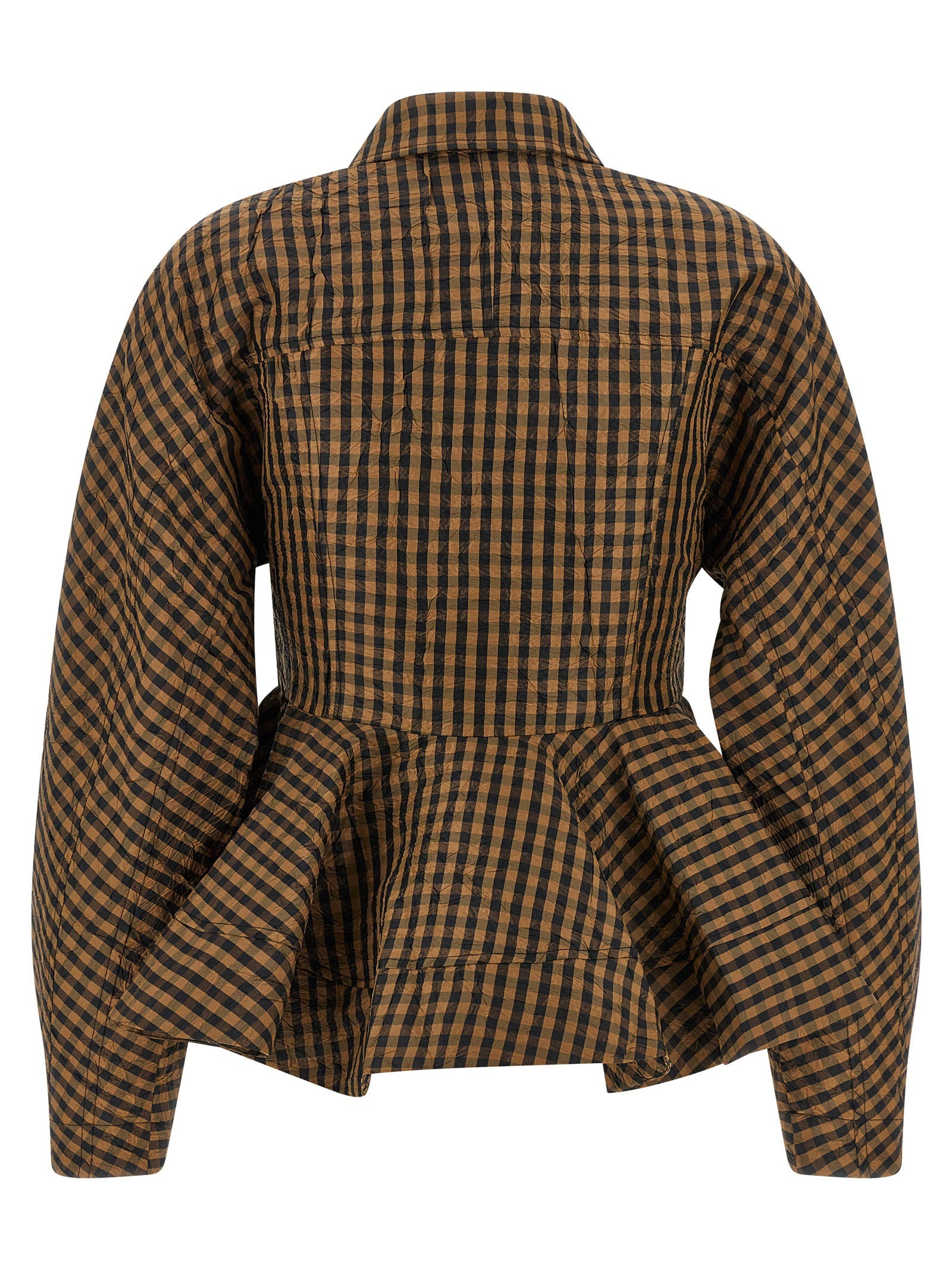 Ganni Ganni Crinckled Taffetà Blouse