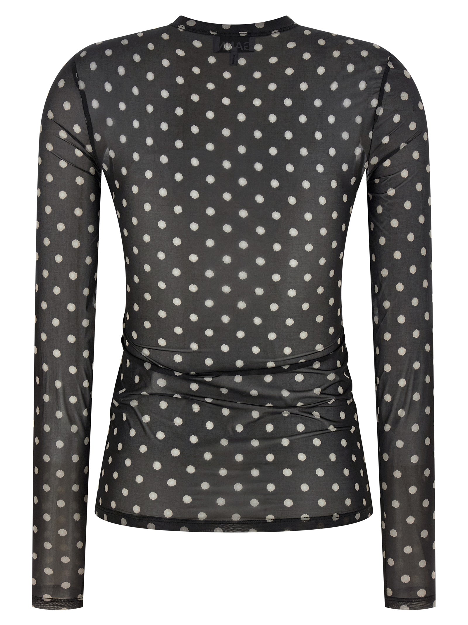 Ganni Ganni Printed Sheer Sweater