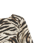 Ganni Ganni Zebra Denim Top