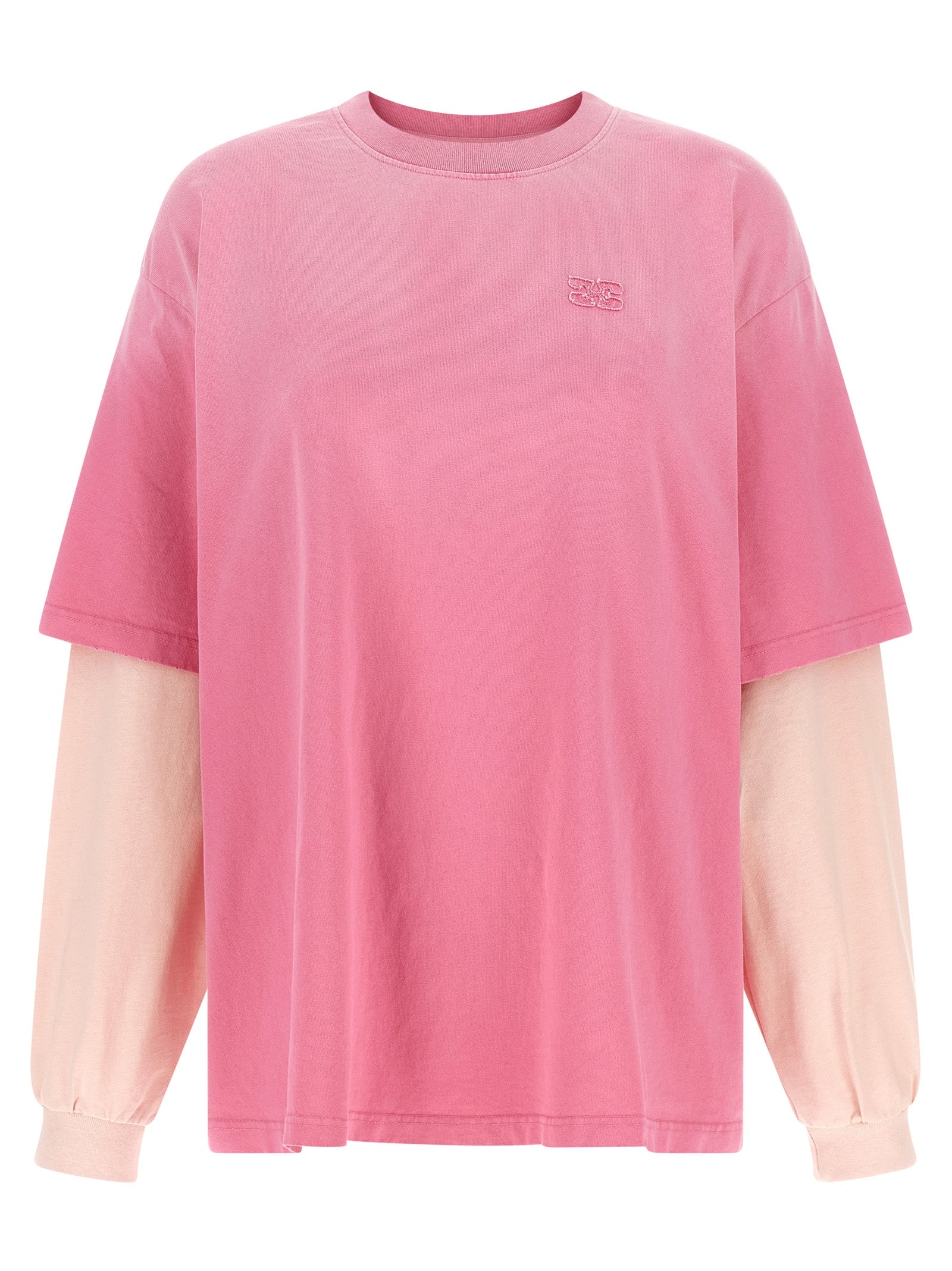 Ganni Ganni Double Layer Sleeve T-shirt