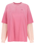 Ganni Ganni Double Layer Sleeve T-shirt