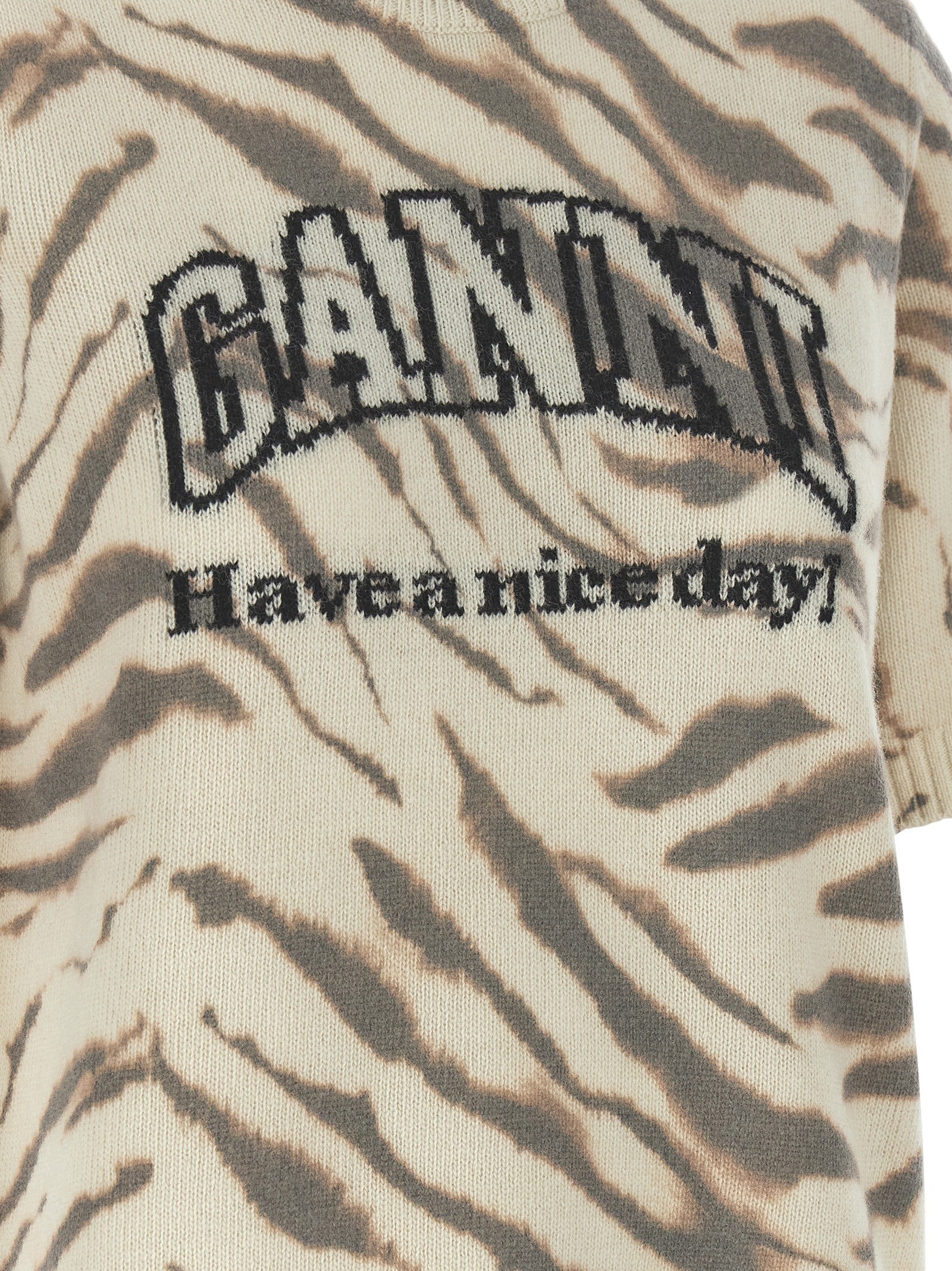 Ganni Ganni Logo Intarsia Sweater