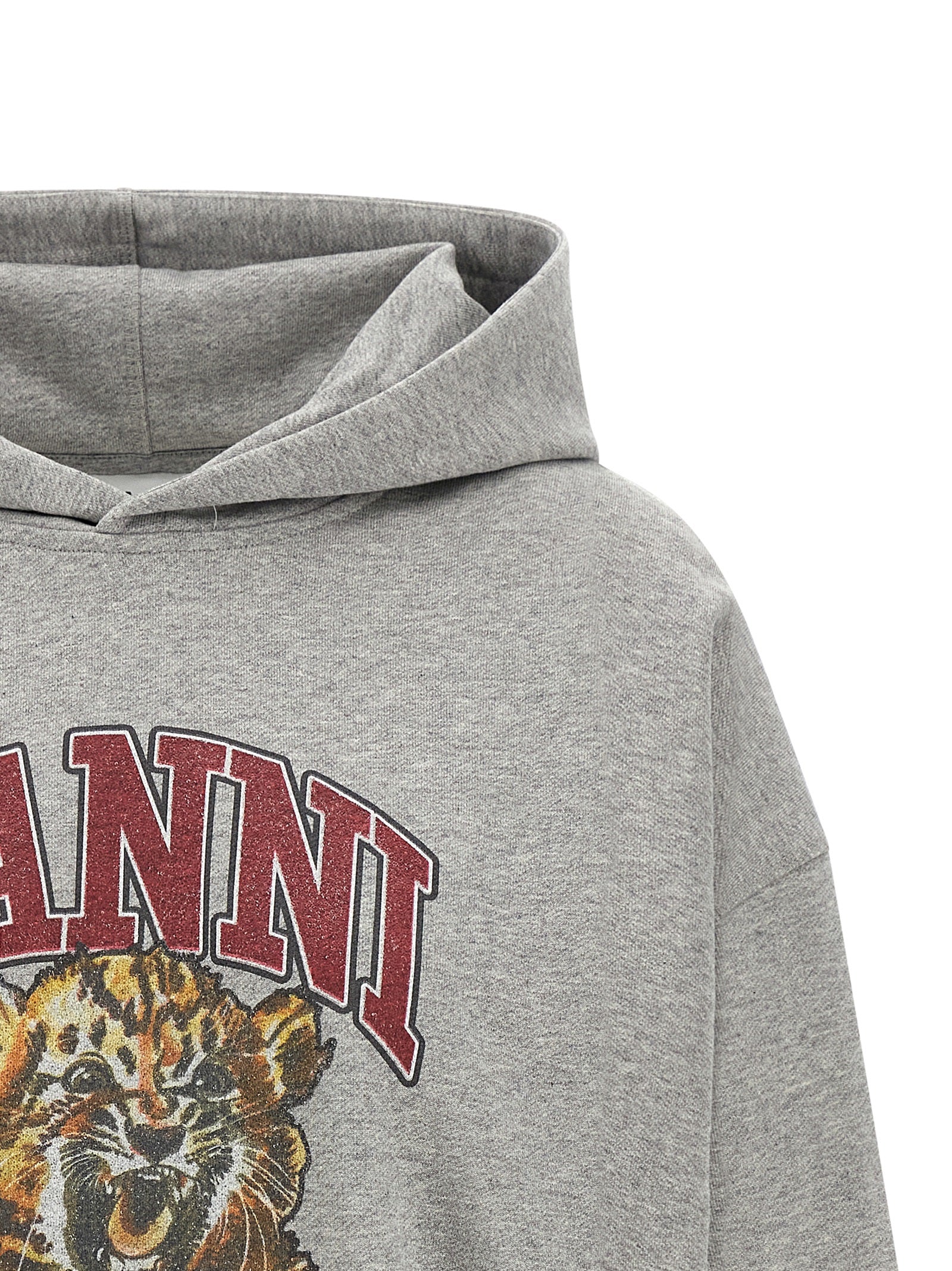 Ganni Ganni Grey Tiger Hoodie