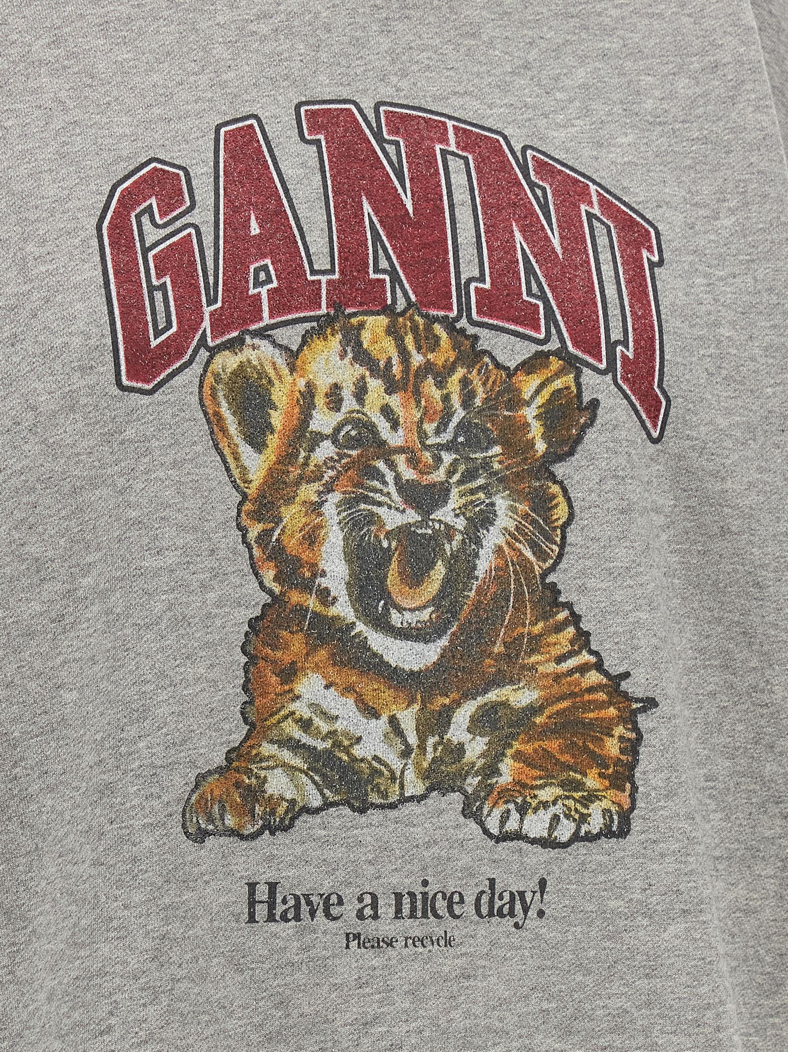 Ganni Ganni Grey Tiger Hoodie