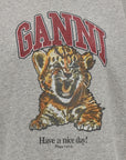 Ganni Ganni Grey Tiger Hoodie