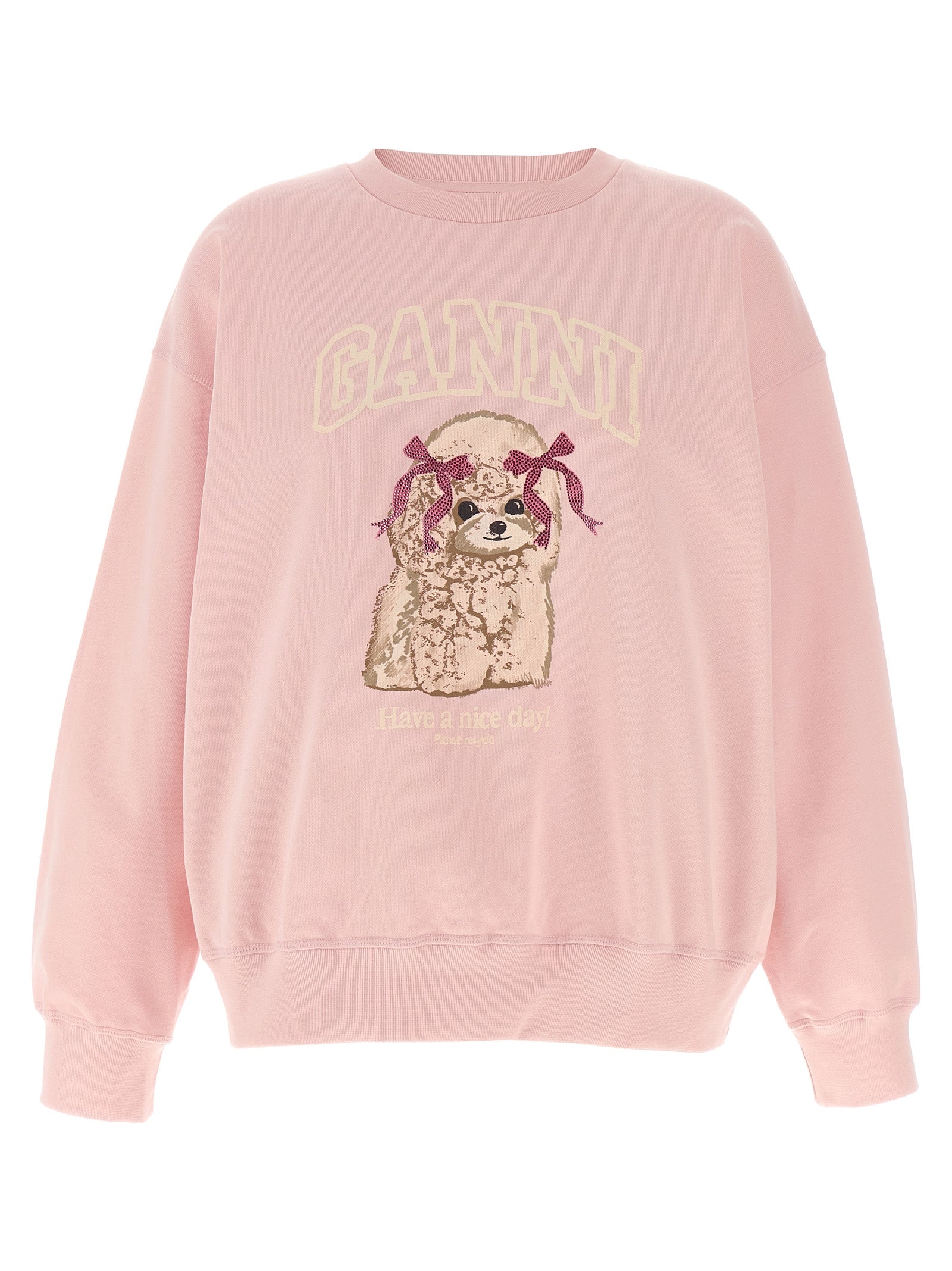 Ganni Ganni Front Print Sweatshirt