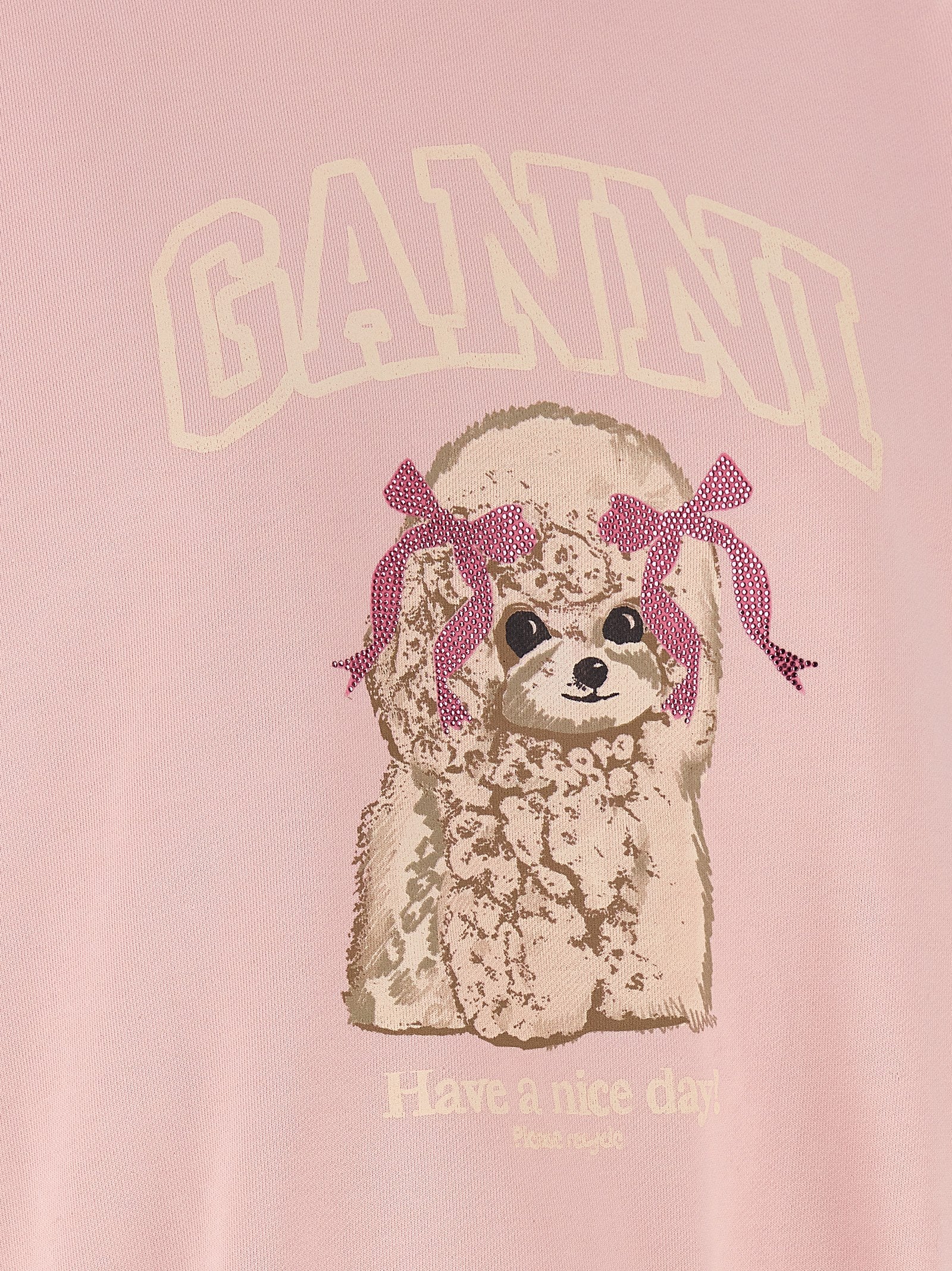 Ganni Ganni Front Print Sweatshirt