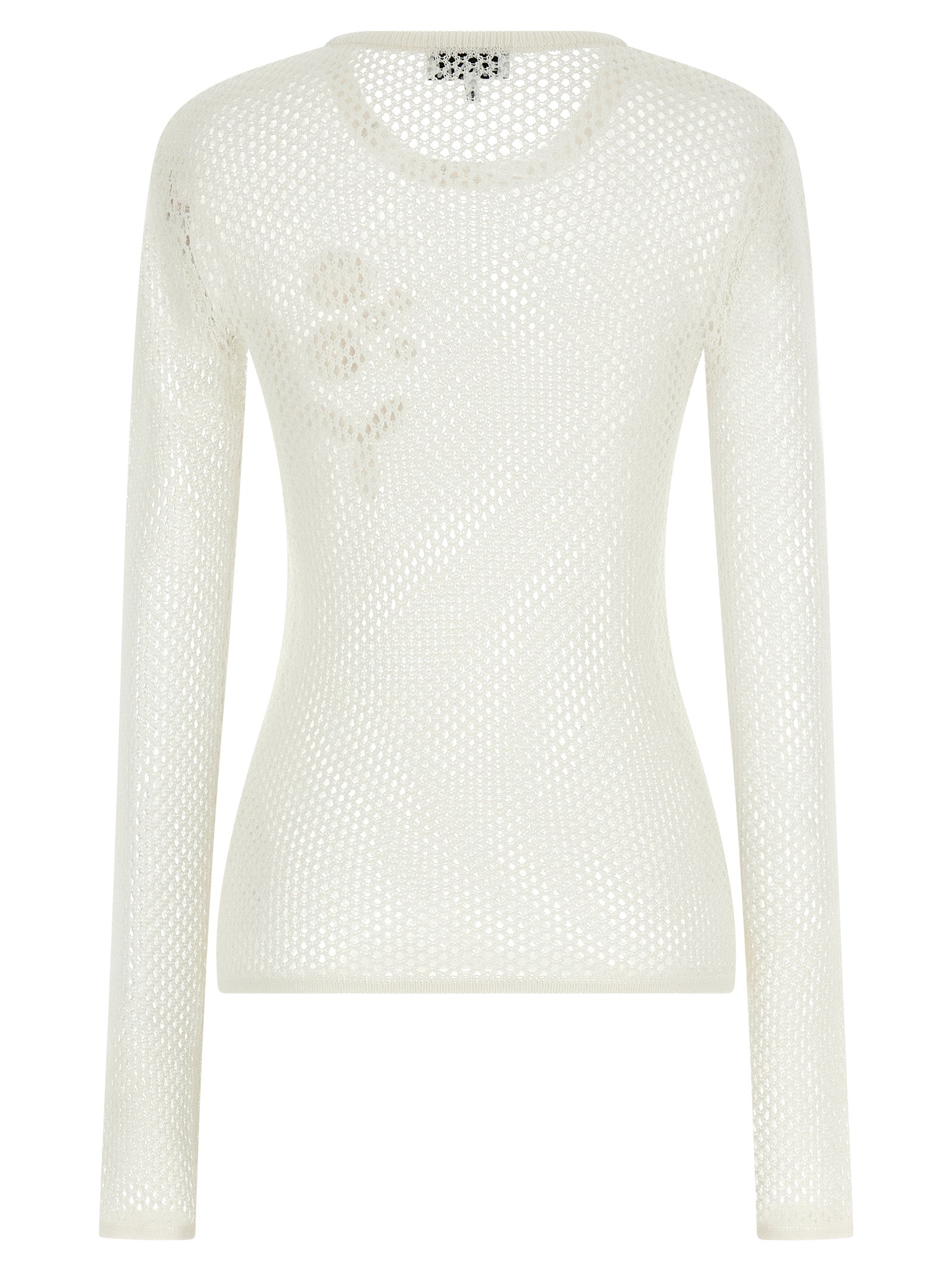 Ganni Ganni Pointelle Cotton Sweater