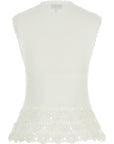 Ganni Ganni Cotton Crochet Vest