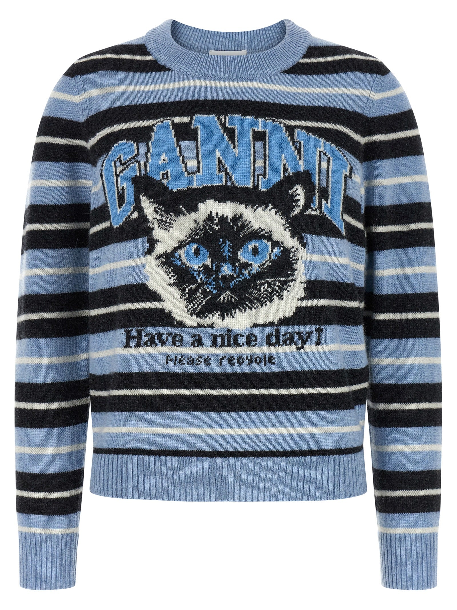 Ganni Ganni Graphic Wool Sweater