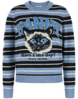 Ganni Ganni Graphic Wool Sweater